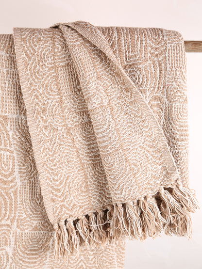 Bresso Throw - Brown - Recycled Cotton