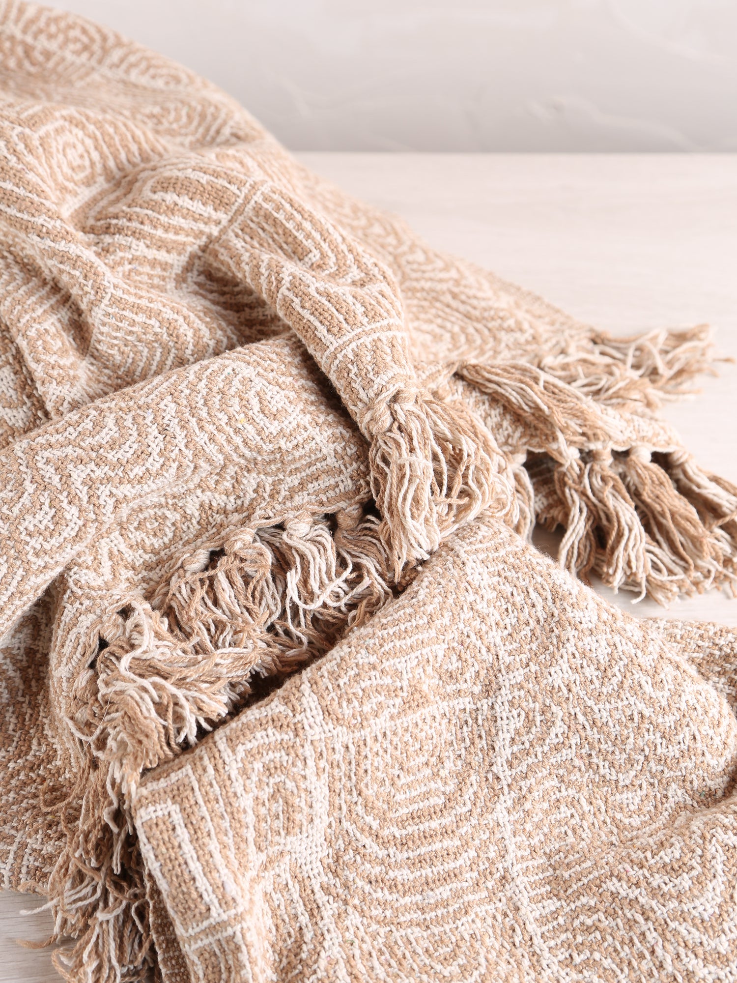 Bresso Throw - Brown - Recycled Cotton