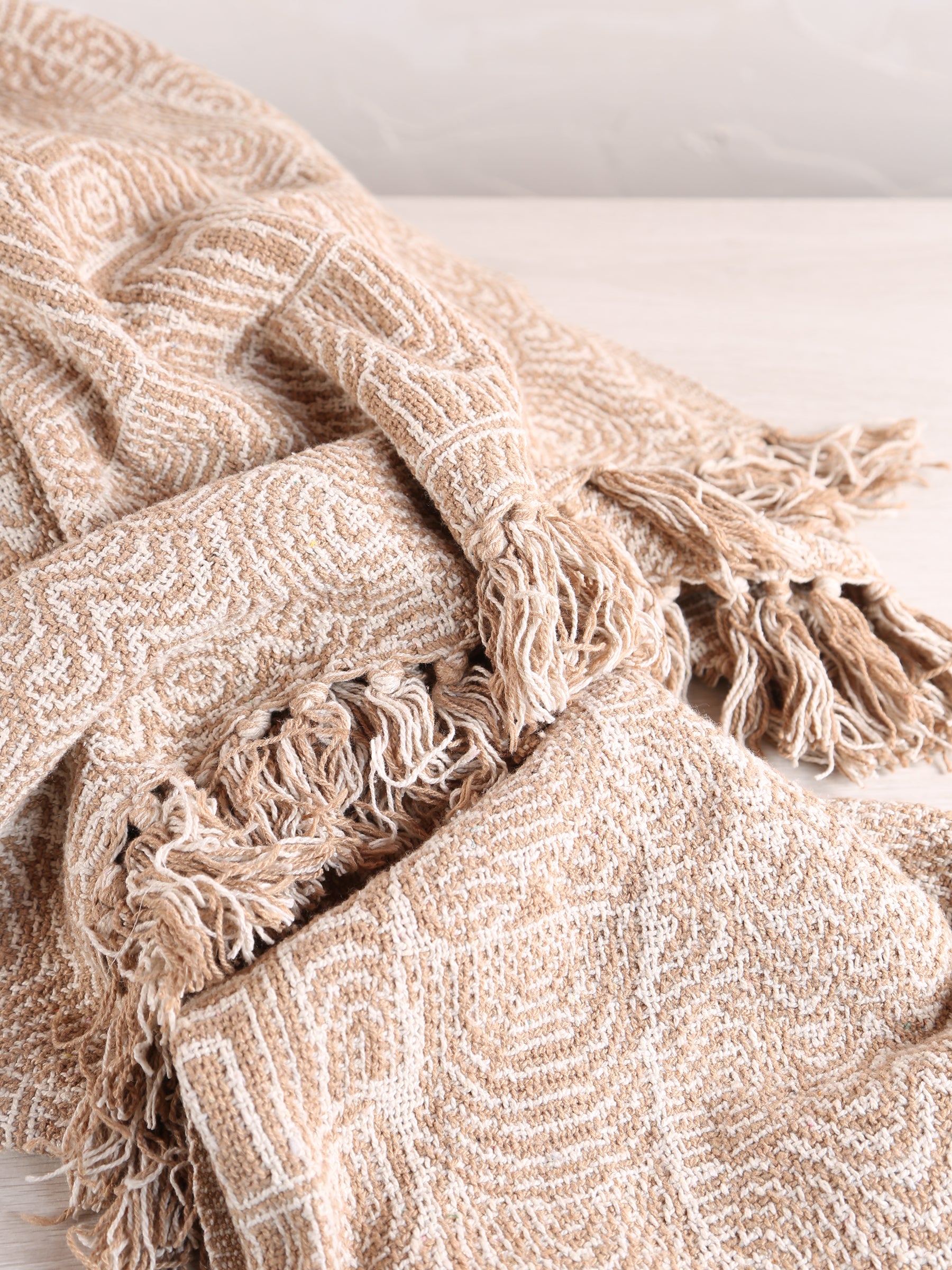 Bresso Throw - Brown - Recycled Cotton