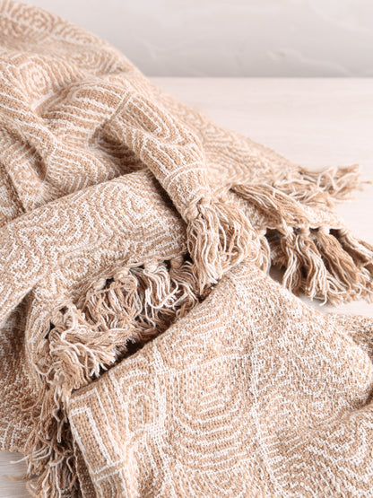 Bresso Throw - Brown - Recycled Cotton