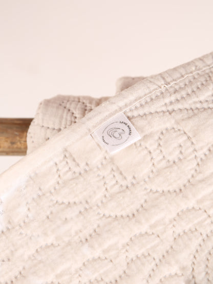 Isabelle Quilted Throw - Linen