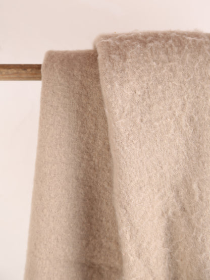 Isabel Recycled Plain Fringed Throw - Nuage