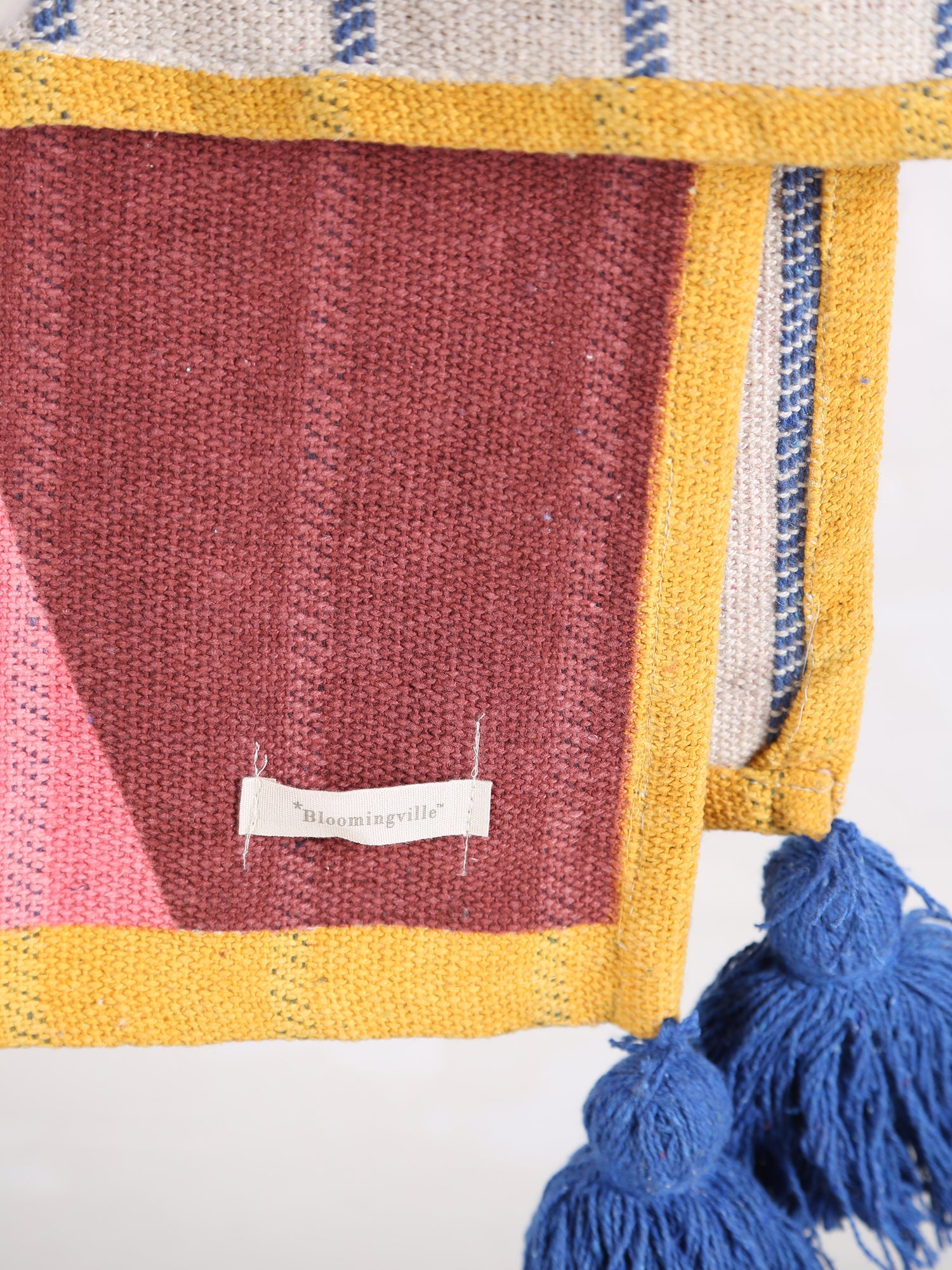 Remy Throw - Multi Block Fish Print - Recycled Cotton