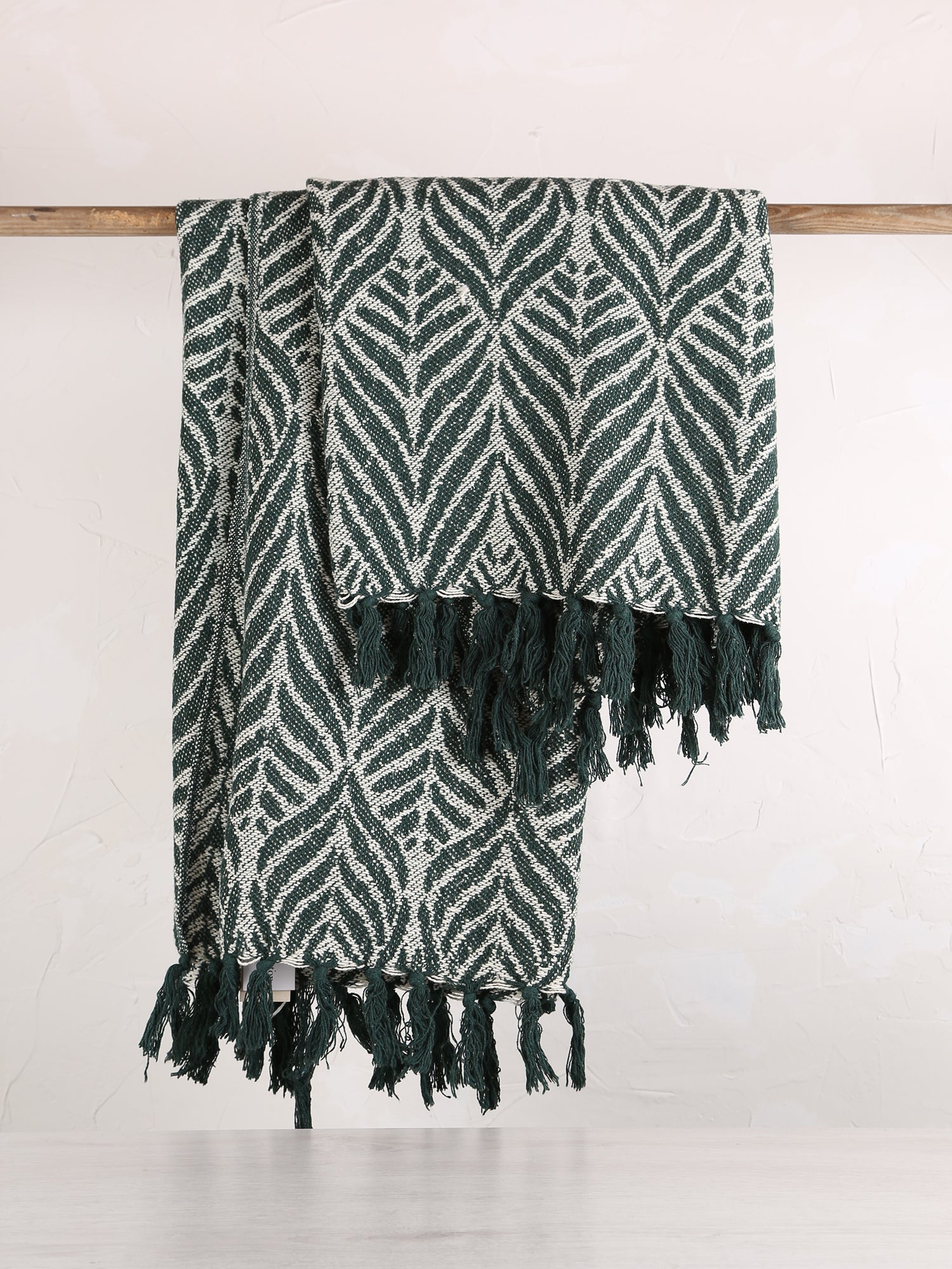 Ugento Throw - Green - Recycled Cotton