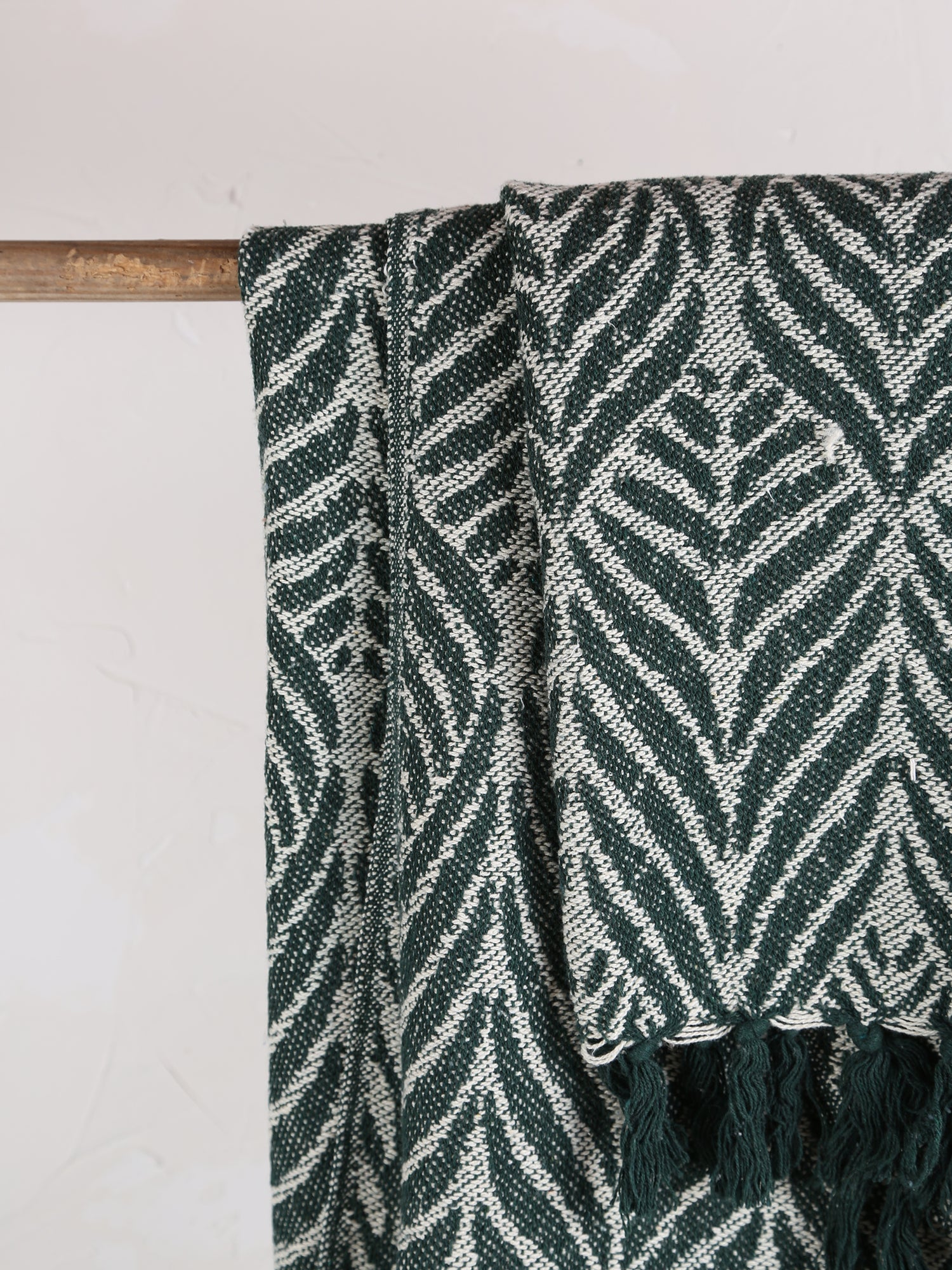 Ugento Throw - Green - Recycled Cotton