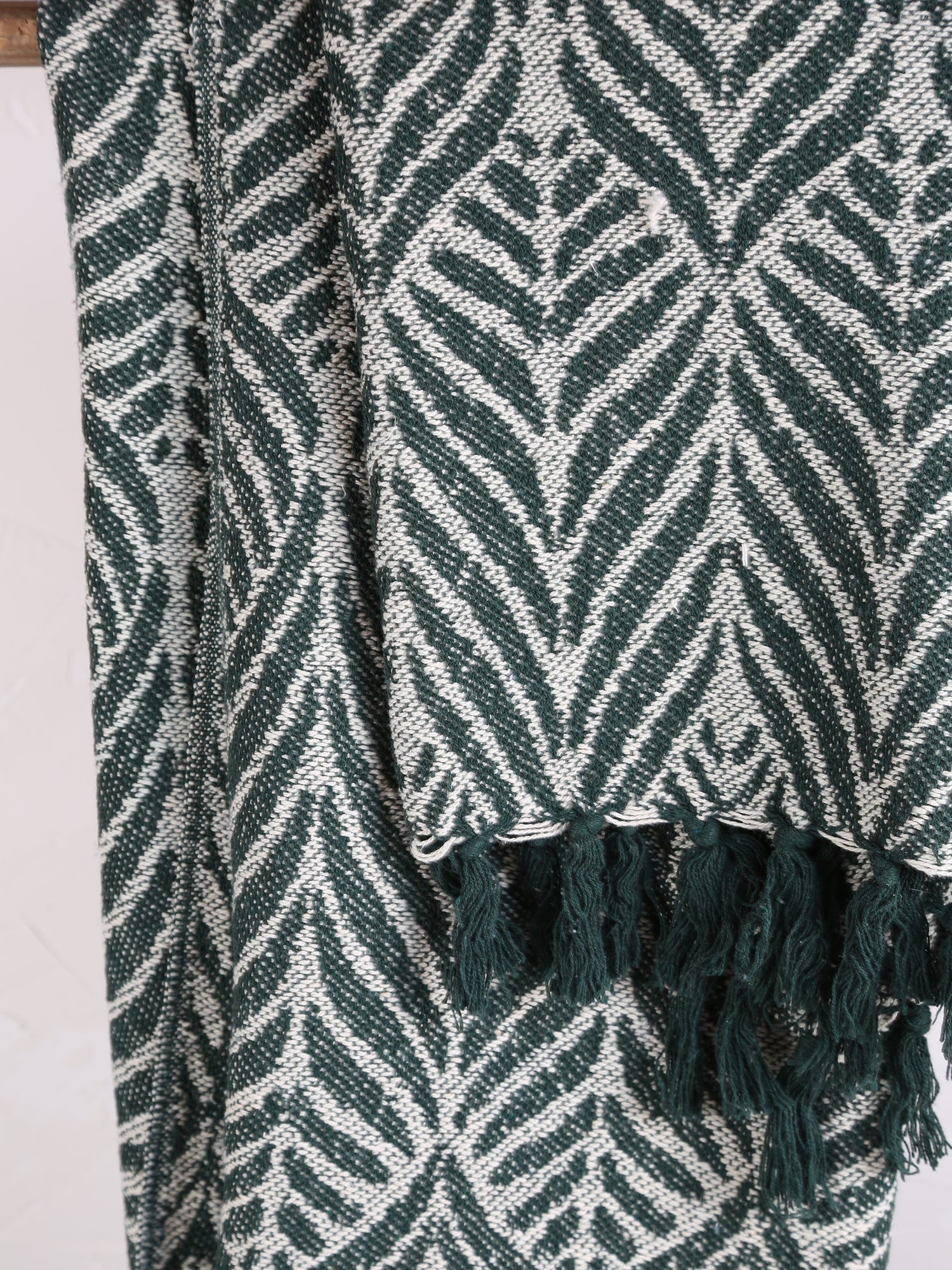 Ugento Throw - Green - Recycled Cotton