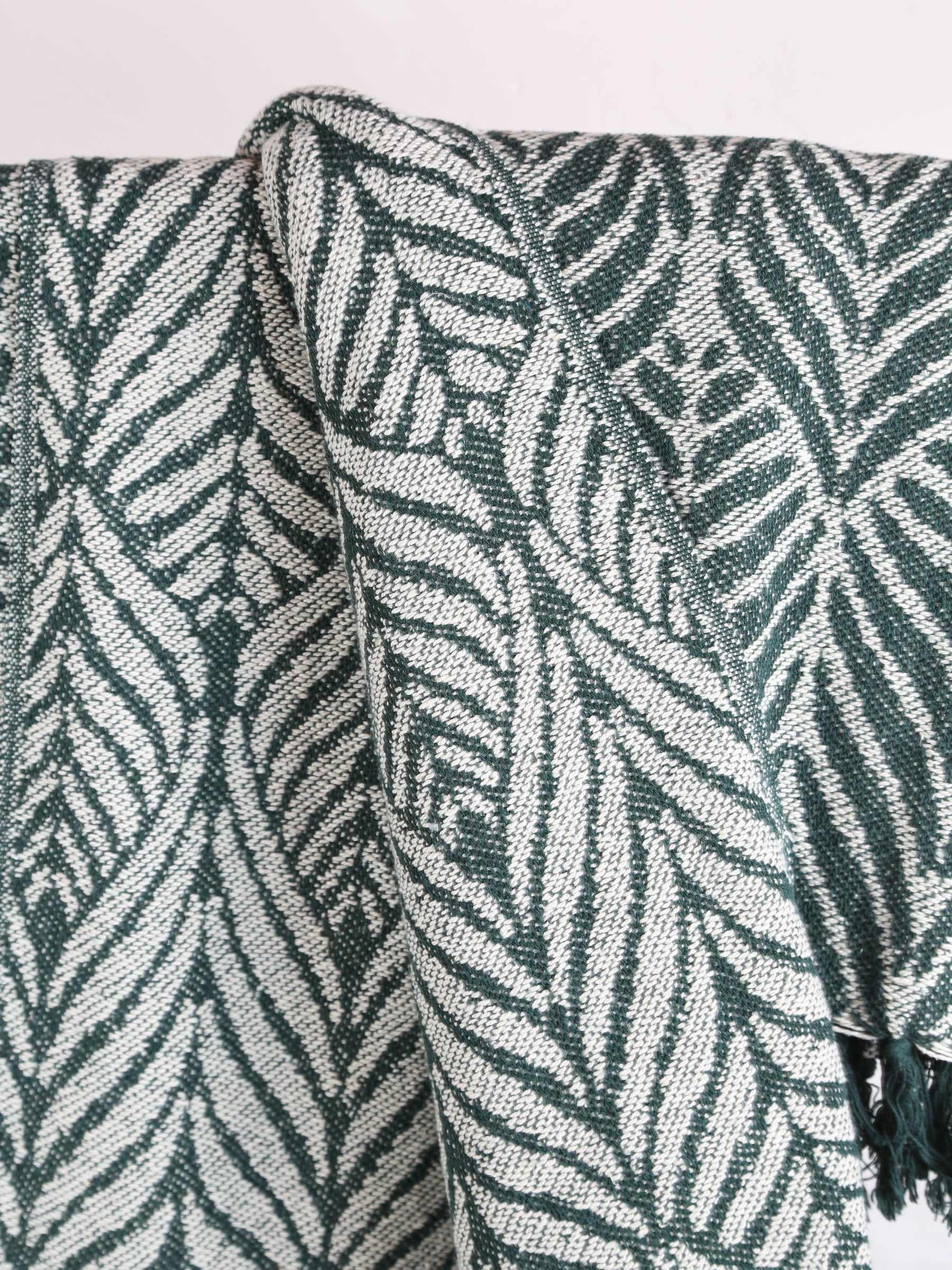 Ugento Throw - Green - Recycled Cotton