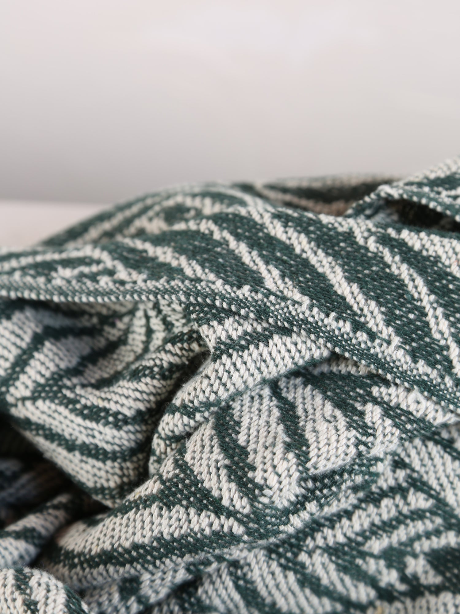 Ugento Throw - Green - Recycled Cotton