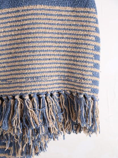 Tiffanie Throw - Blue - Recycled Cotton