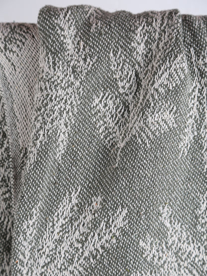 Gabriela Recycled Cotton Throw - Leaf Green AUGUST