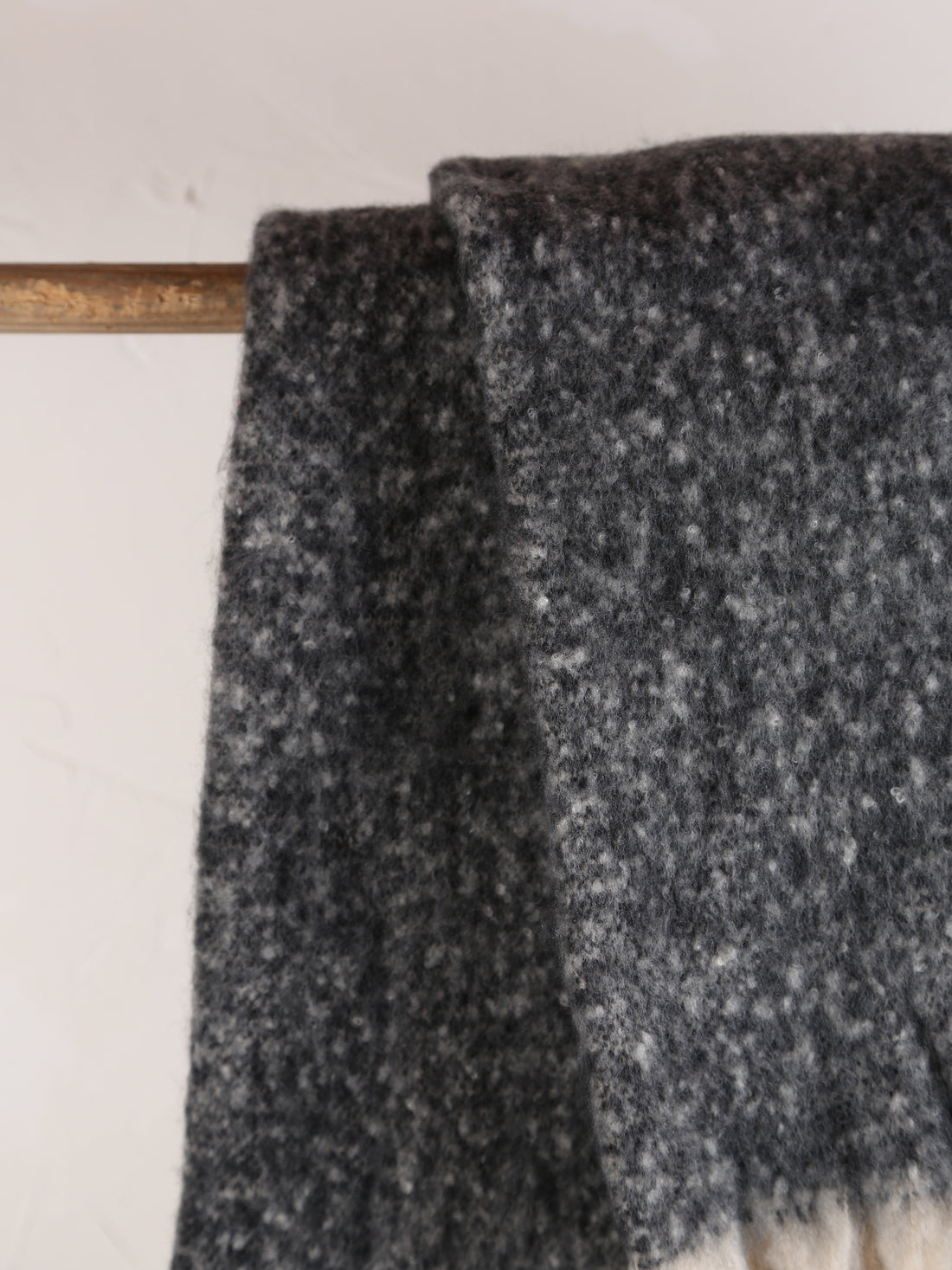 Isabel Recycled Plain Throw - Caviar - 130 X 160