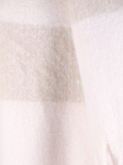 Isabel Striped Recycled Plain Throw - Naturel - 130 X 160