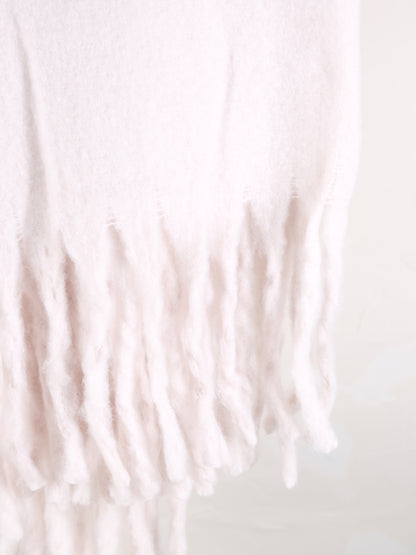 Isabel Striped Recycled Plain Throw - Naturel - 130 X 160