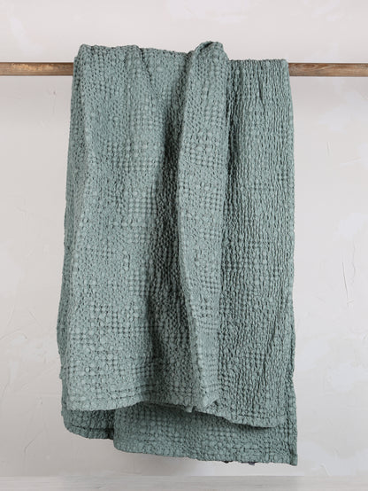 Stonewashed Cotton Tana Bedspread Throw - Vert - 3 Sizes Available