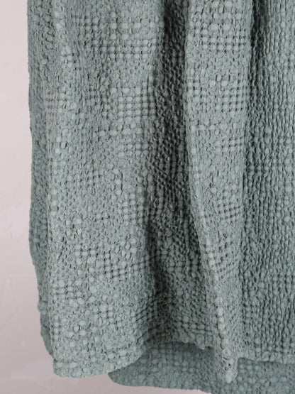 Stonewashed Cotton Tana Bedspread Throw - Vert - 3 Sizes Available