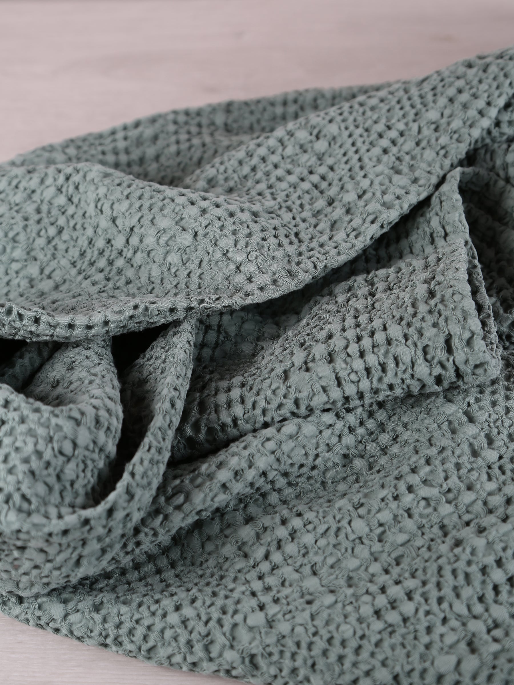 Stonewashed Cotton Tana Bedspread Throw - Vert - 3 Sizes Available