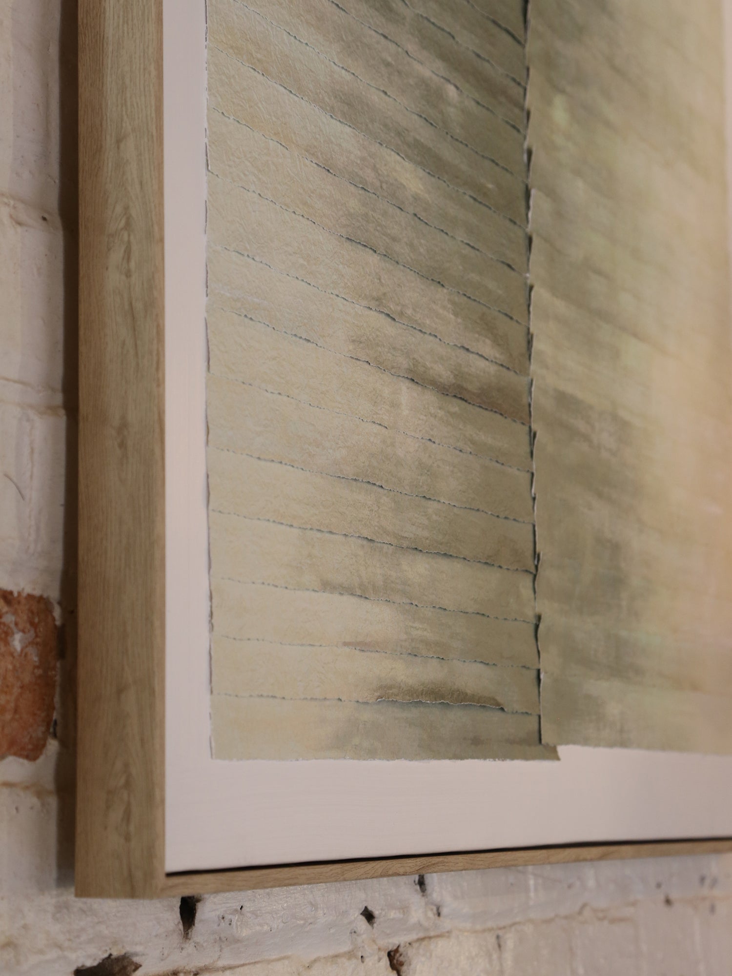 Oran - Hand Painted Abstract Artwork - Sage