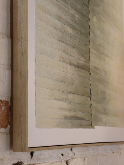 Oran - Hand Painted Abstract Artwork - Sage