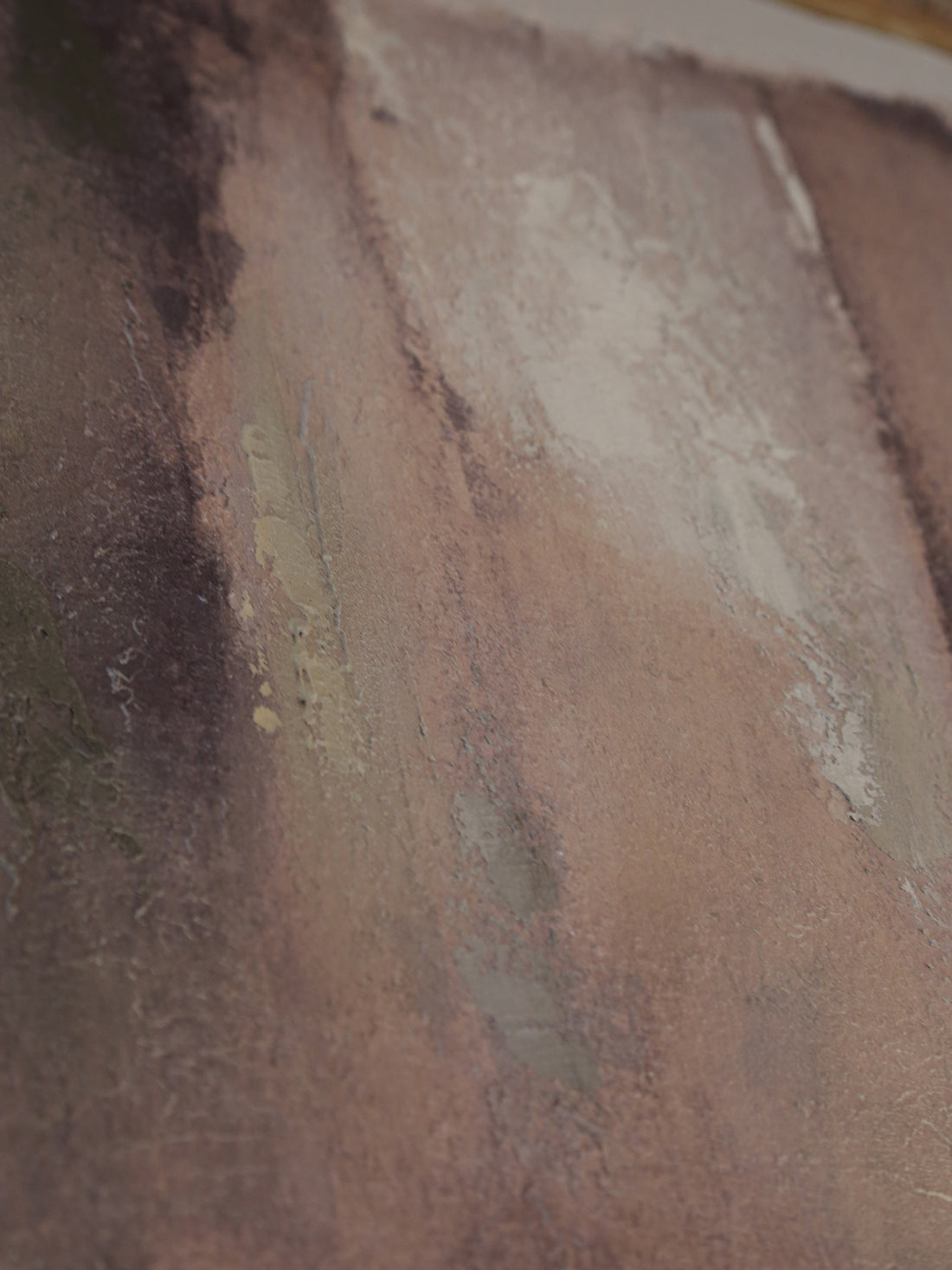 Elm - Hand Painted Abstract Artwork - Muted Shades