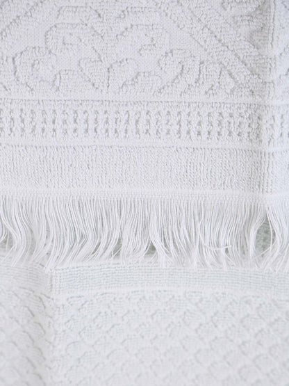 Embossed Jacquard Towel in Jade - 4 Sizes Available