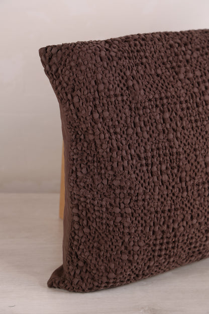 Tana Honeycomb Cushion - Café