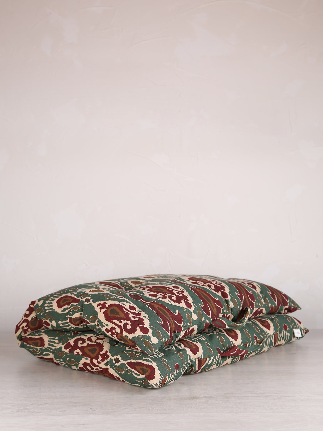 Printed Paisley Cotton Floor Mattress - Pumpkin, Sand