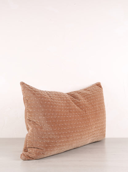 Quilted Velvet Cushion - Colour Options Available