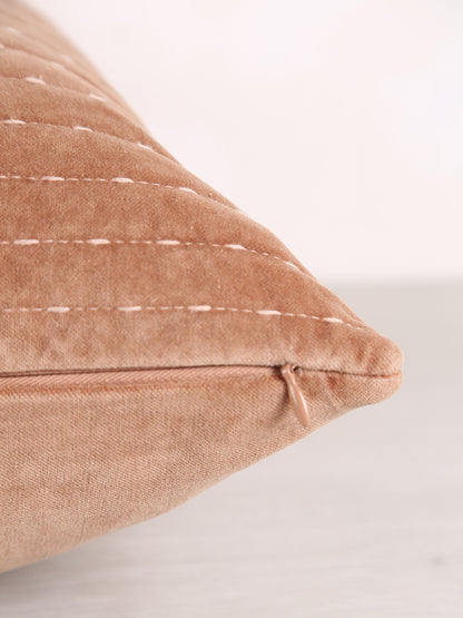 Quilted Velvet Cushion - Colour Options Available