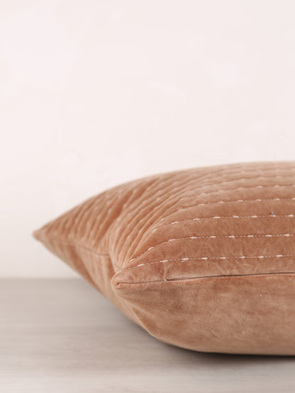 Quilted Velvet Cushion - Colour Options Available
