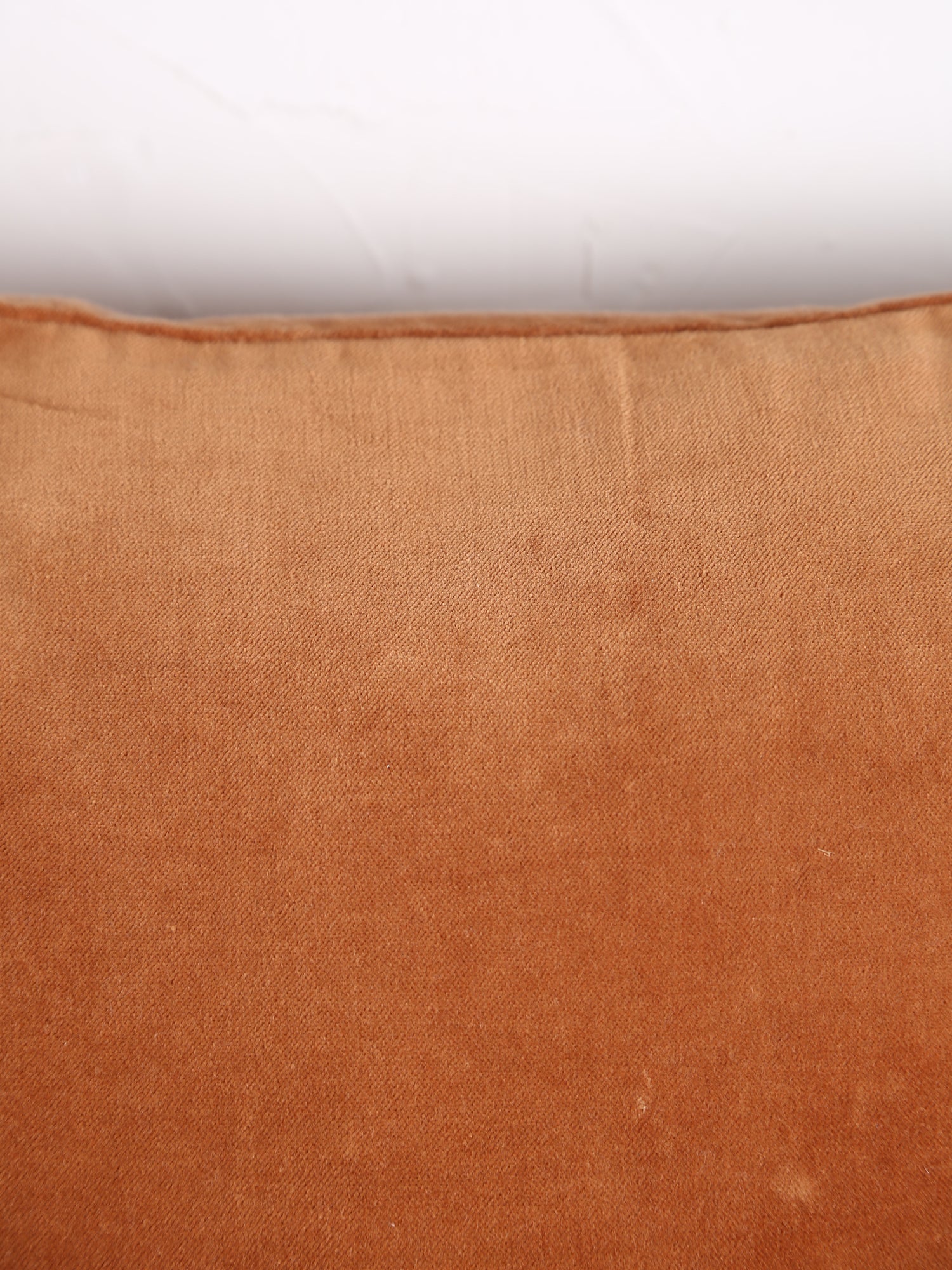 Velvet Tassel Cushion - 50x50cm - Burnt Orange