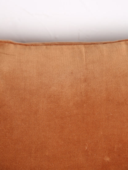 Velvet Tassel Cushion - 50x50cm - Burnt Orange