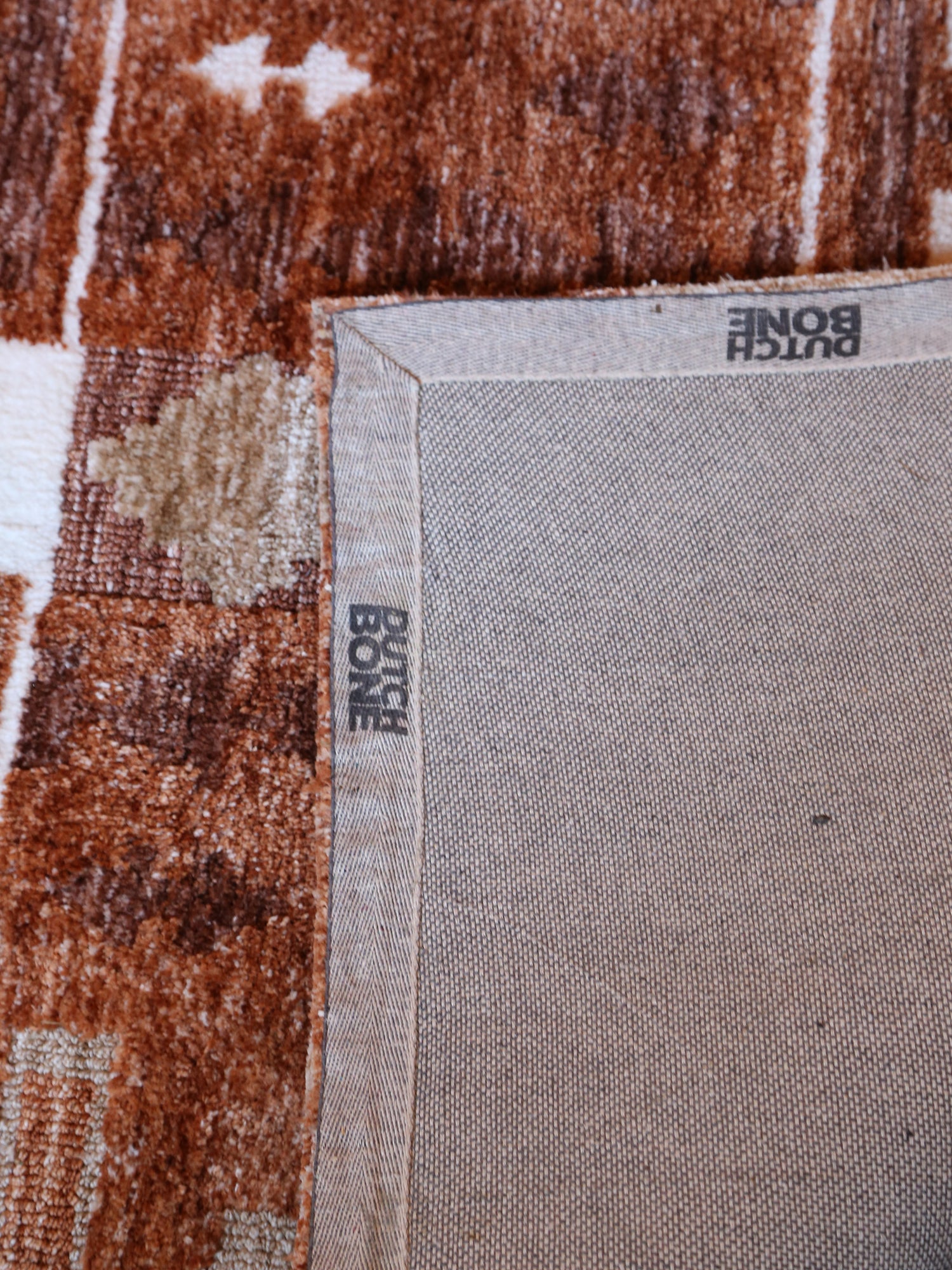 Maron Chalet Rug - 2 Sizes Available - Warm Ivory, Terracotta Brown