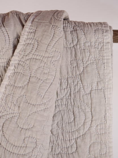 Isabelle Throw - Eucalyptus Grey