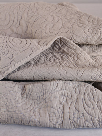Isabelle Throw - Eucalyptus Grey