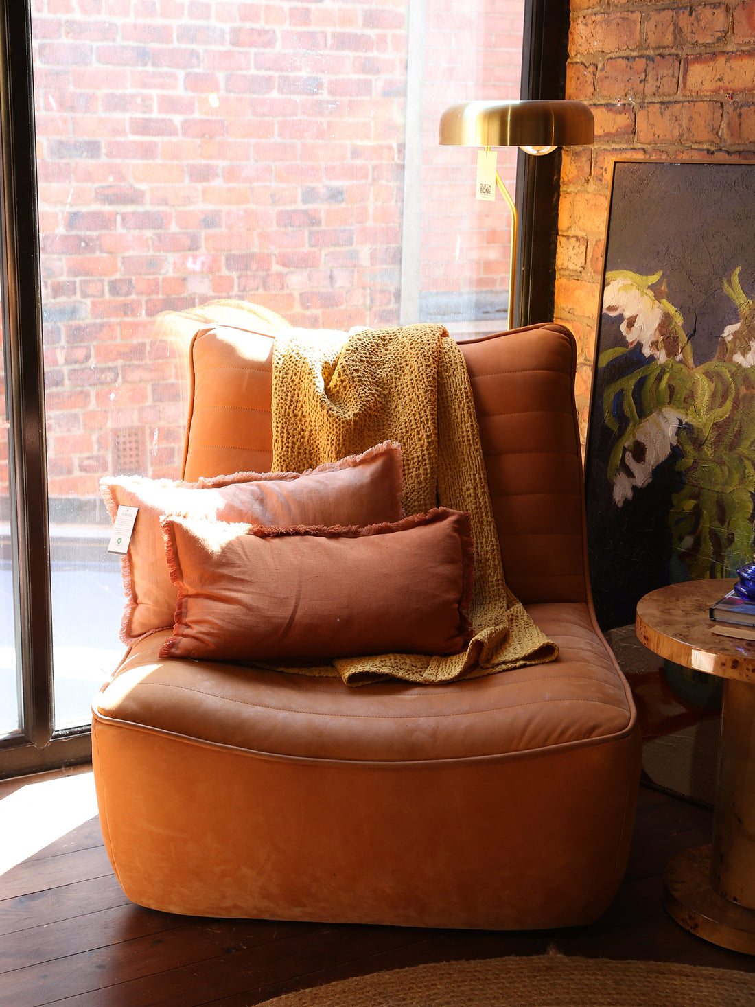 Lemanos Leather Swivel Chair