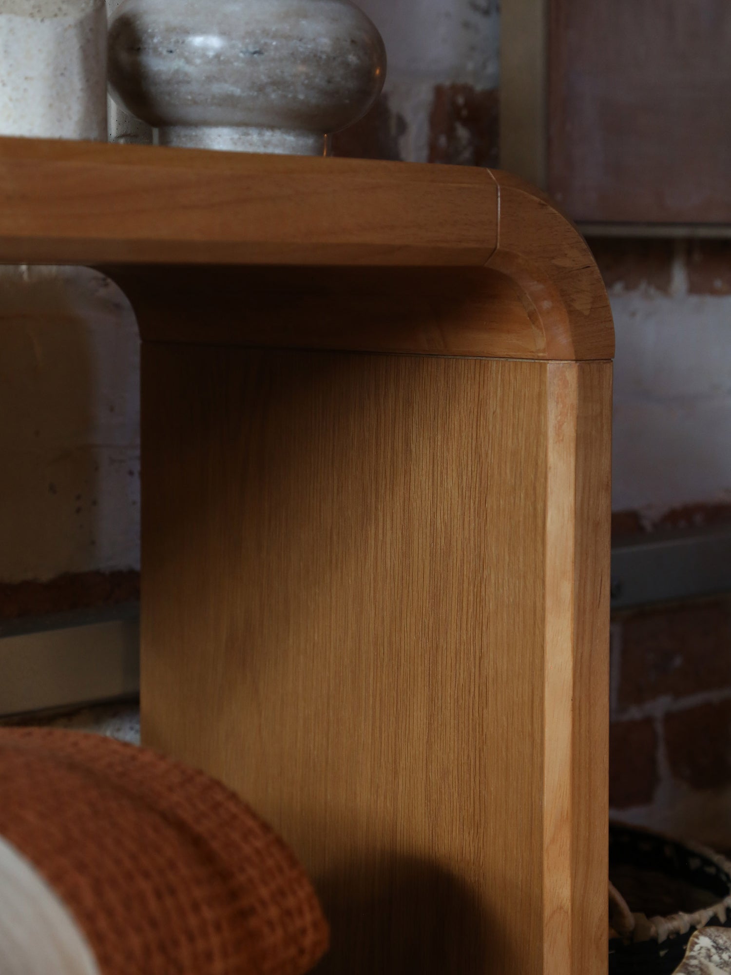 Brave Console Table - Solid Rubber Wood - Naturel