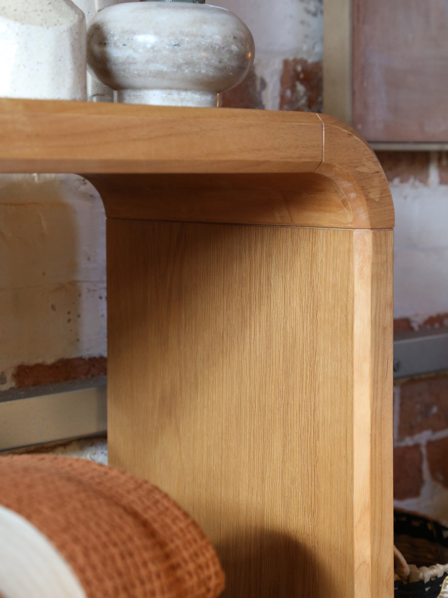 Brave Console Table - Solid Rubber Wood - Naturel