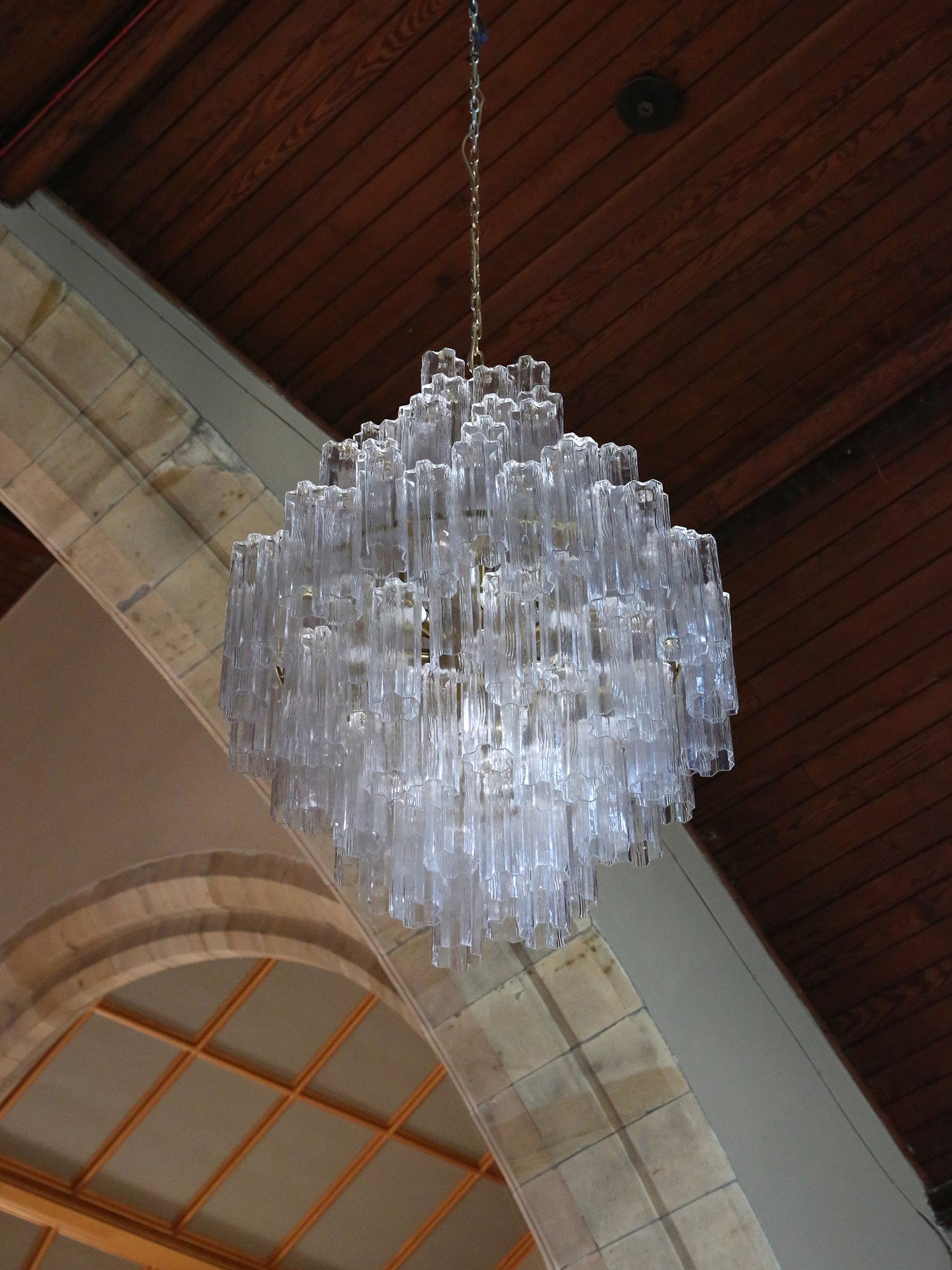 Nocturne Cascading Glass Chandelier