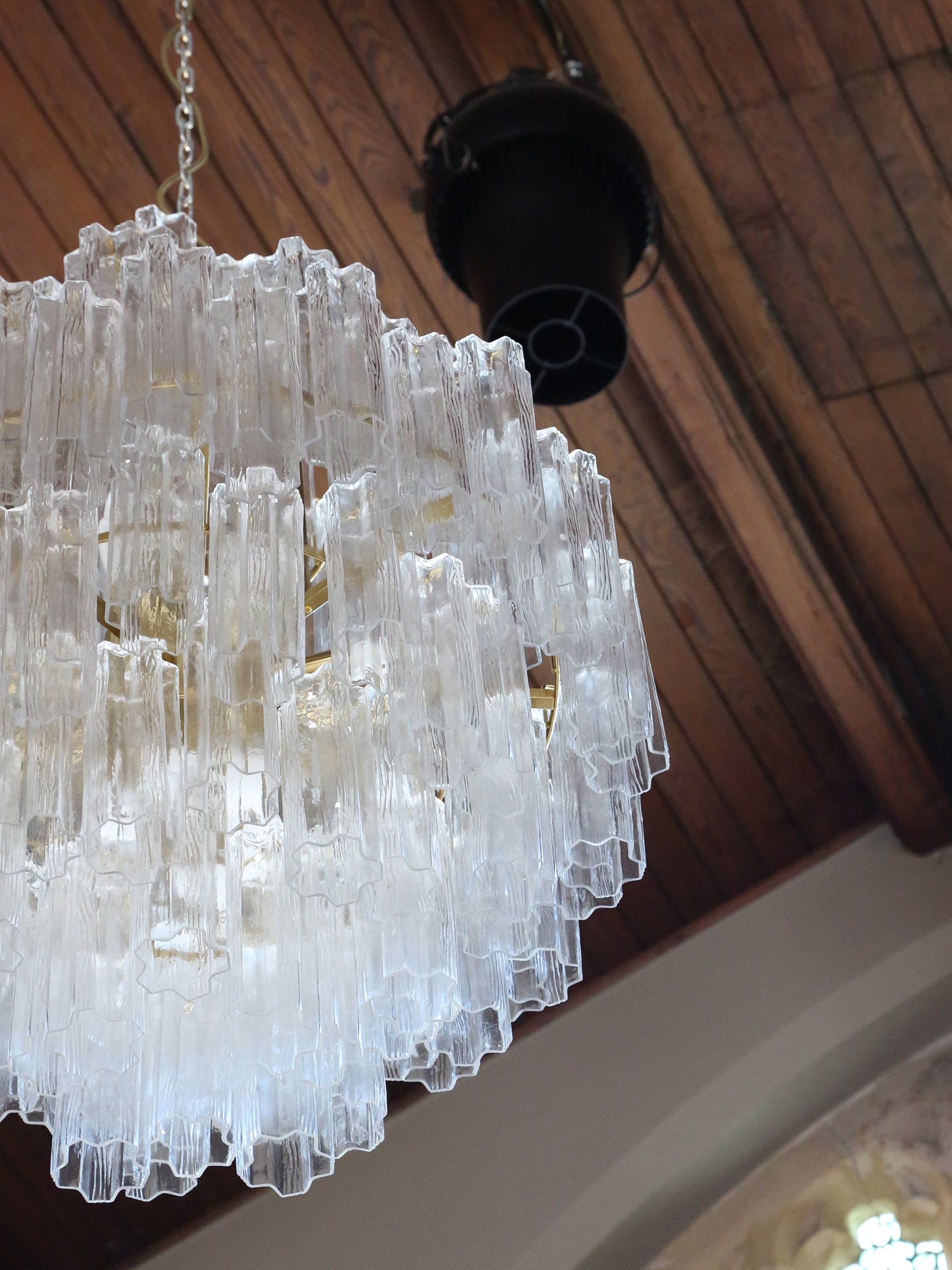 Nocturne Cascading Glass Chandelier