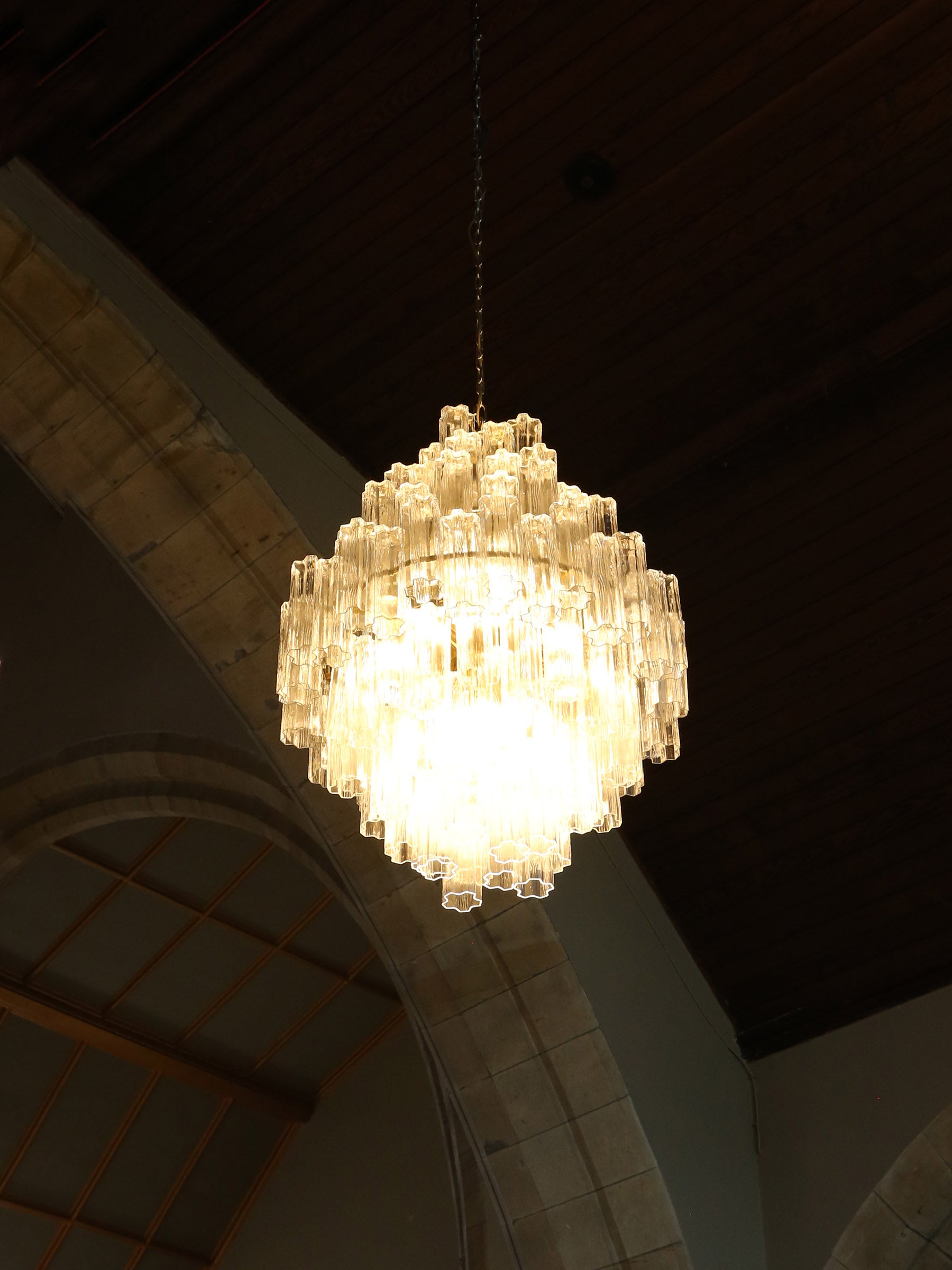 Nocturne Cascading Glass Chandelier