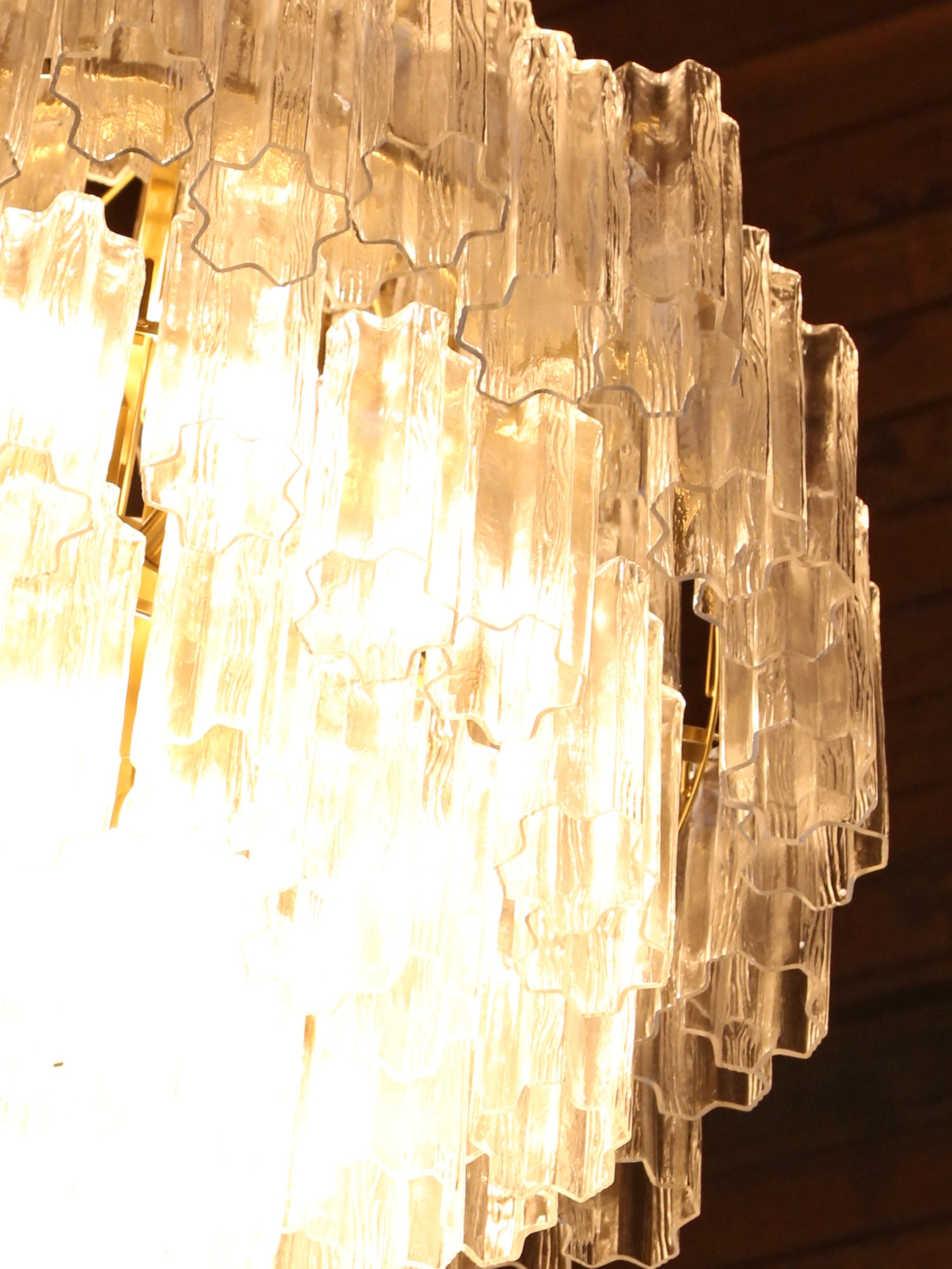Nocturne Cascading Glass Chandelier