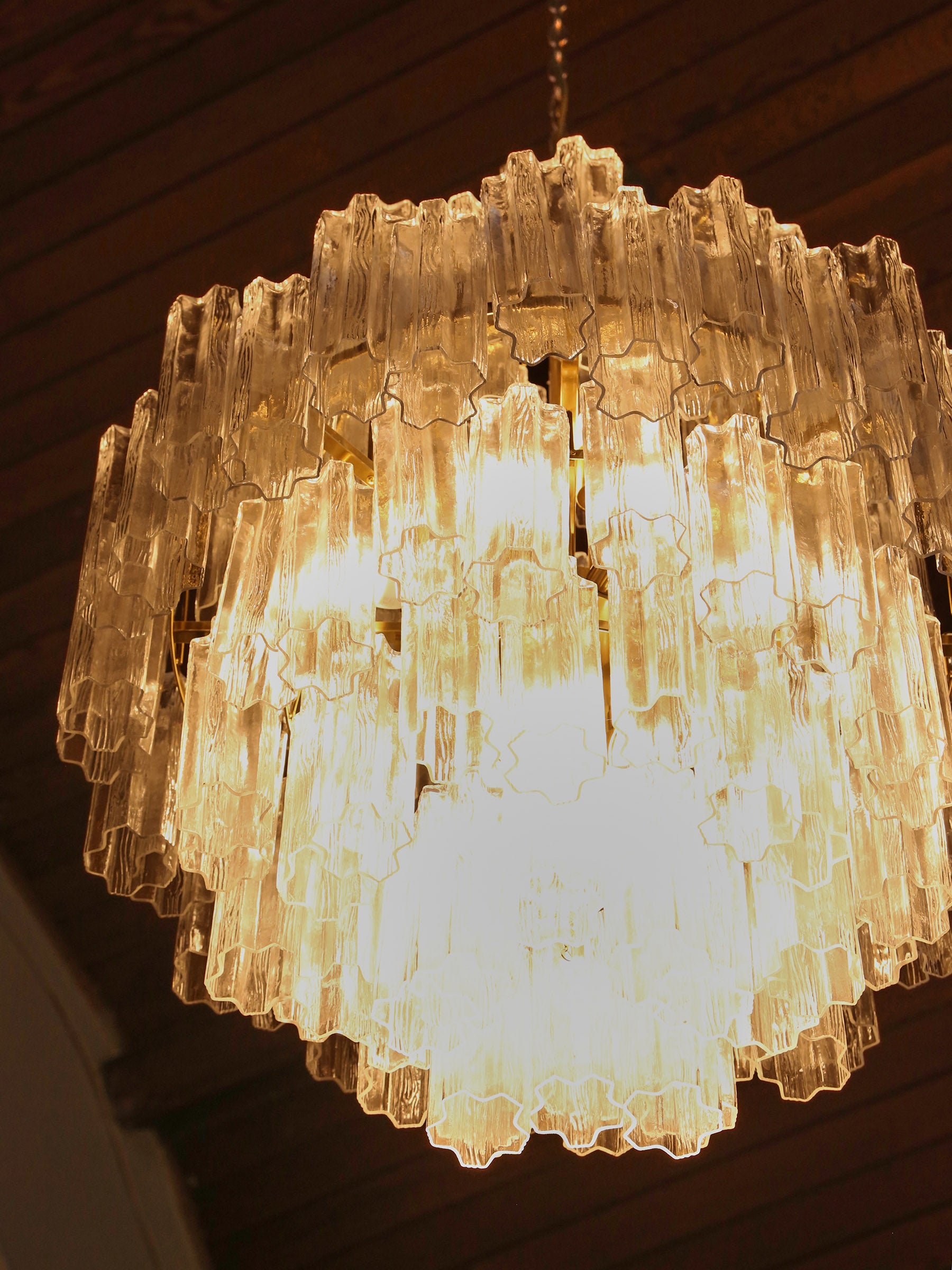 Nocturne Cascading Glass Chandelier
