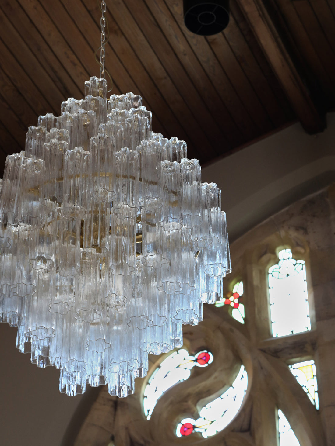 Nocturne Cascading Glass Chandelier