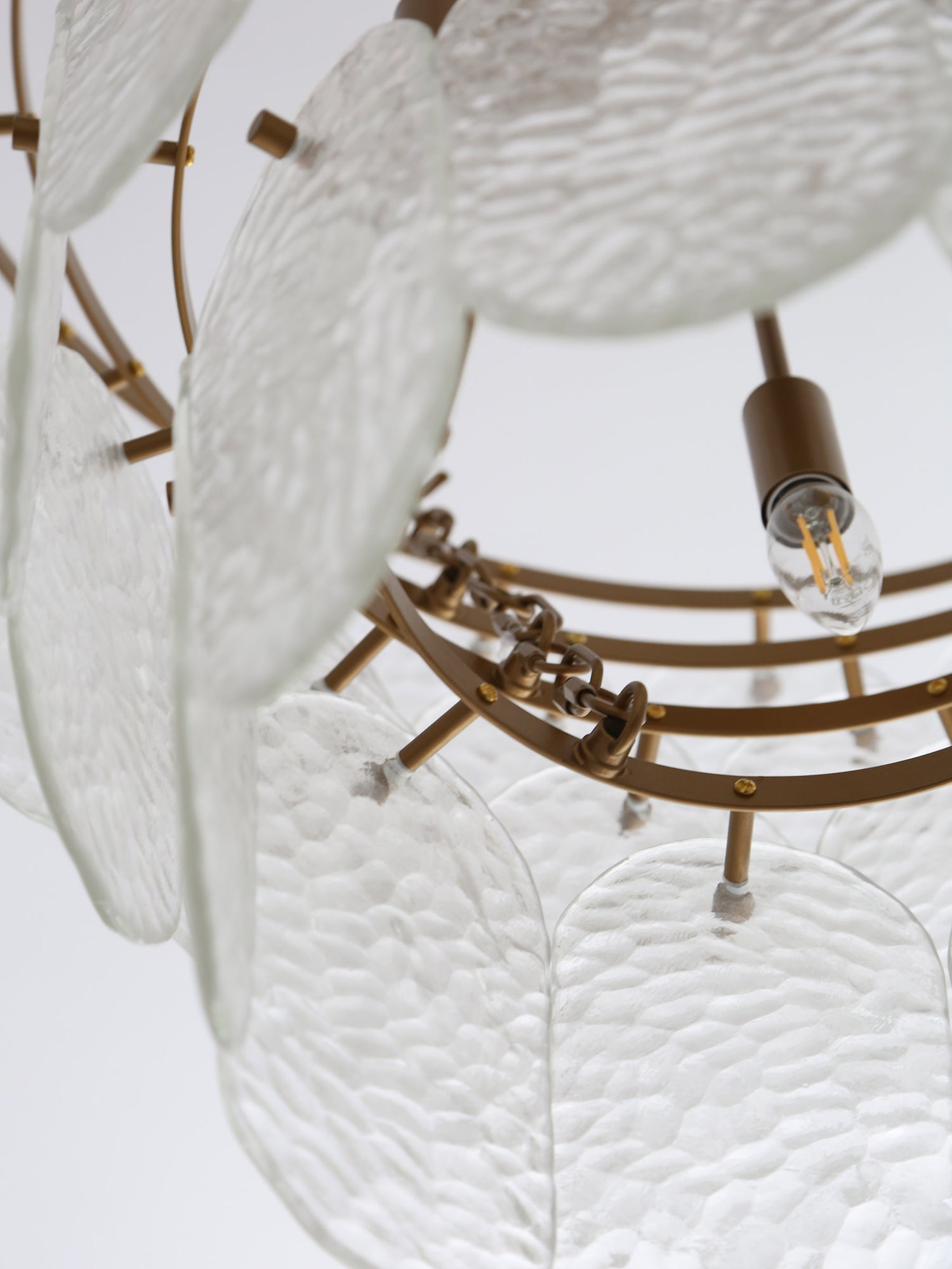 Cascara Hammered Glass Pendant Light
