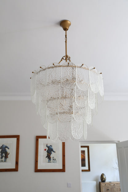 Cascara Hammered Glass Pendant Light
