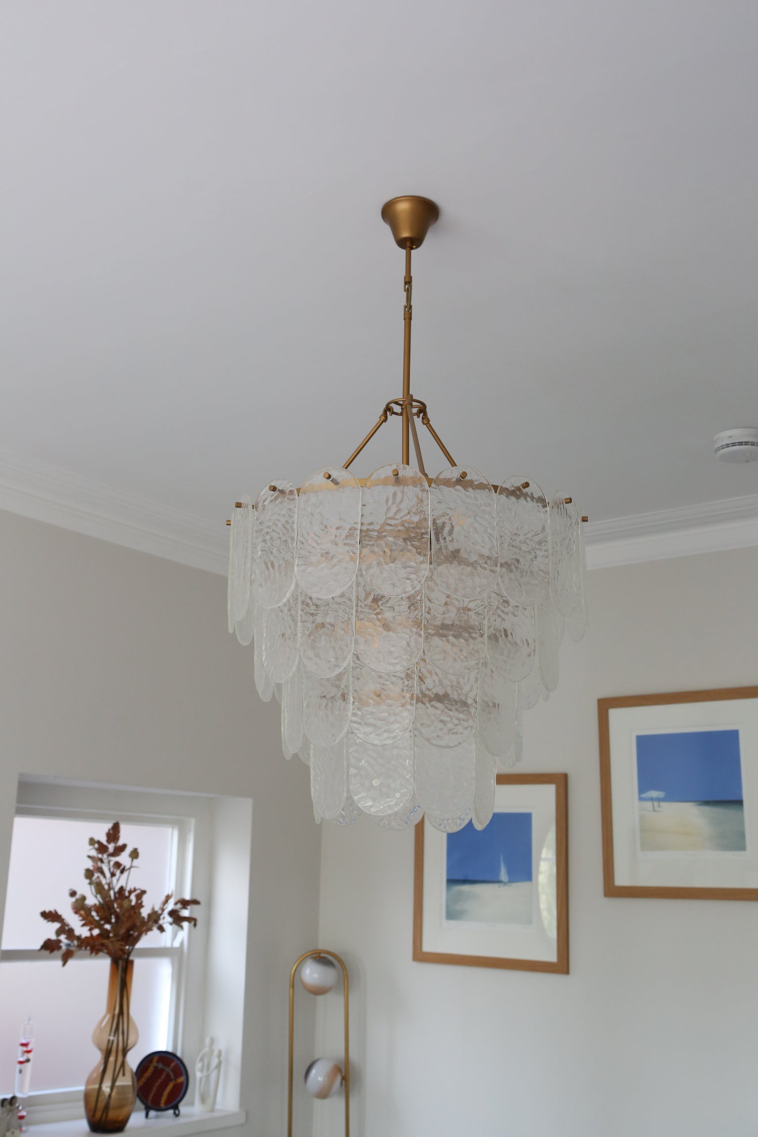 Cascara Hammered Glass Pendant Light