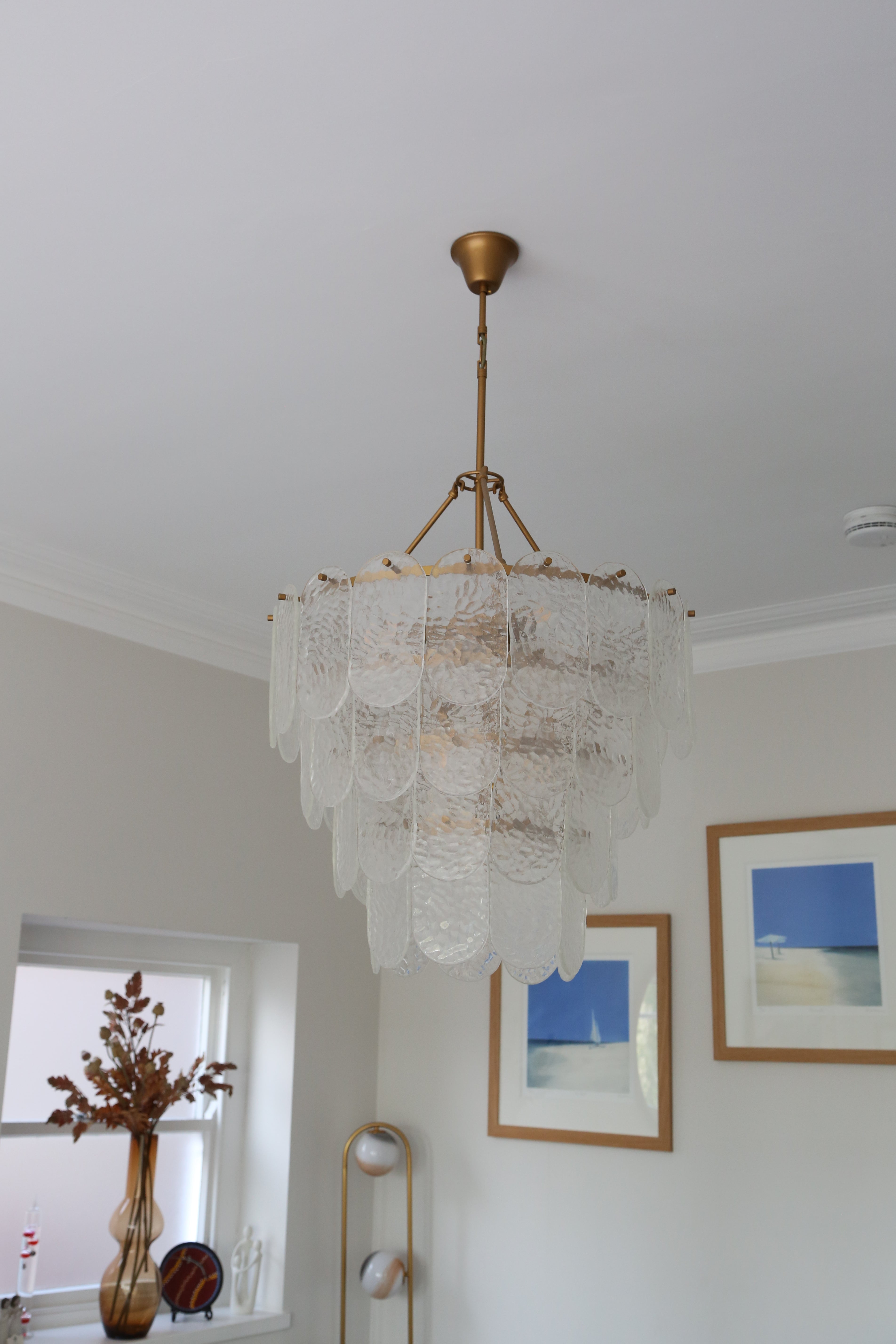 Cascara Hammered Glass Pendant Light