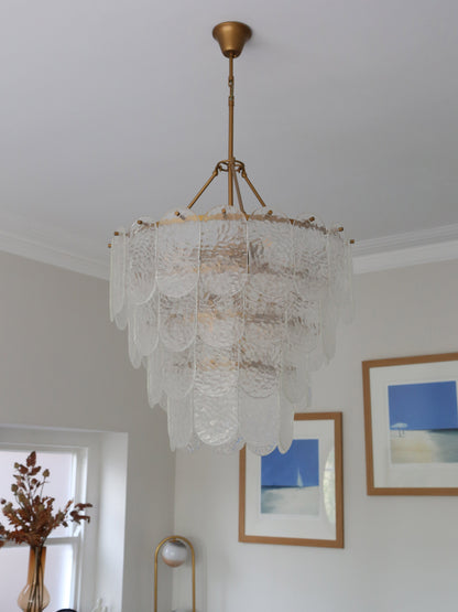 Cascara Hammered Glass Pendant Light