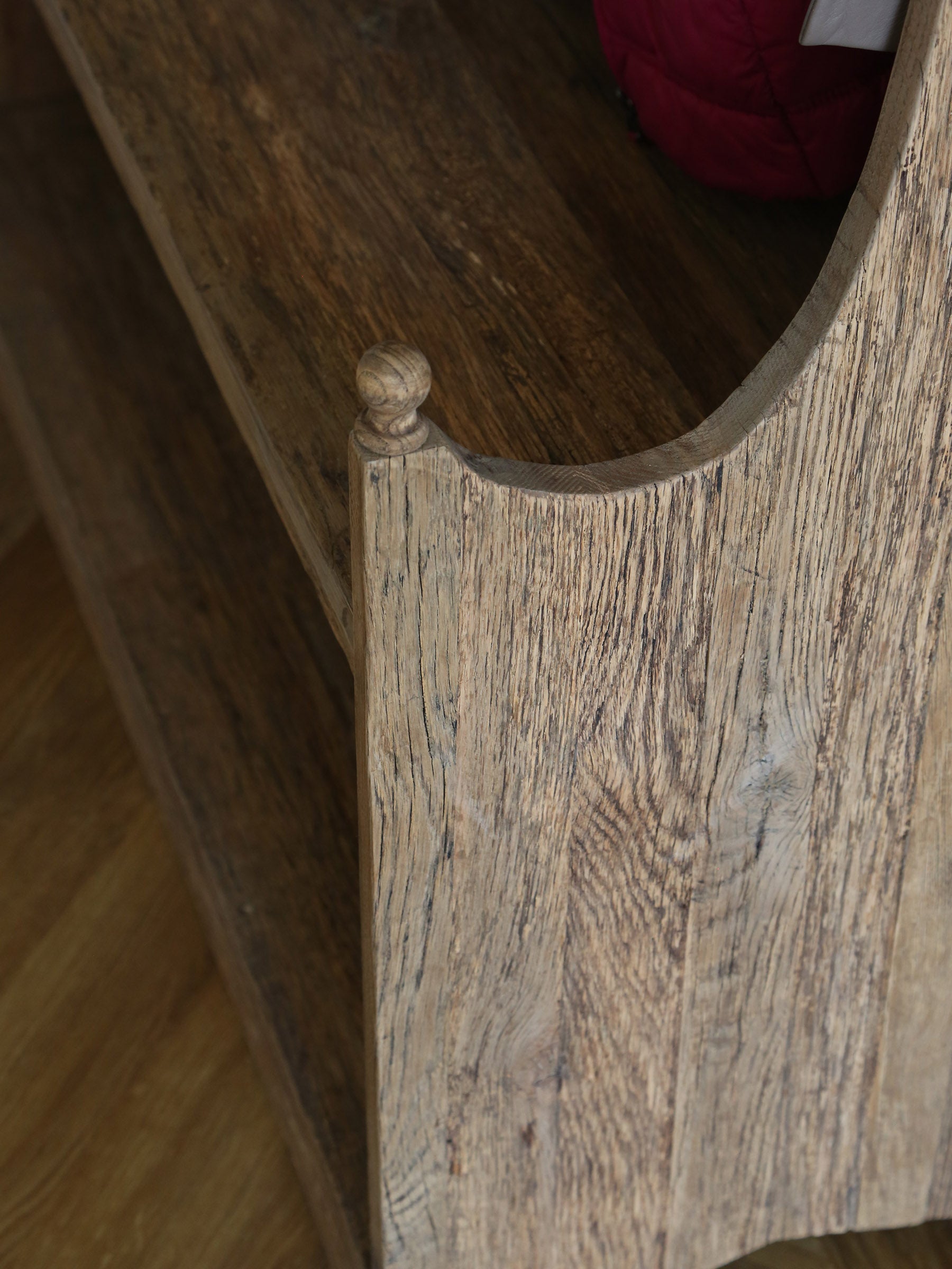 Rustic Hallway Bench And Storage Unit - Recycled Oak