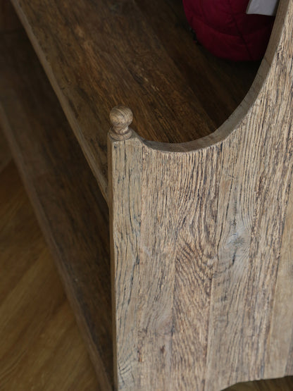 Rustic Hallway Bench And Storage Unit - Recycled Oak
